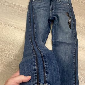 Banana Republic high rise skinny with side detail